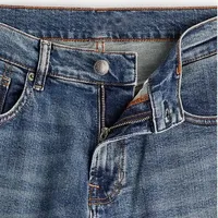 Jeans droits amples à taille haute pour hommes, personnalisables en gros, 100 % coton, respirants, coupe-vent, séchage rapide, légers et décontractés