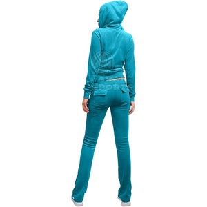 Service OEM Survêtements décontractés en velours pour femmes Offre Spéciale hiver motif solide logo personnalisé prix de gros - Product Image 3