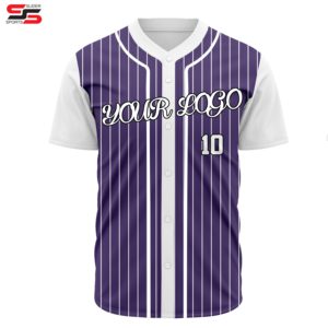 Uniforme de béisbol a rayas personalizado, venta al por mayor, liso, sublimación, diseño de logotipo, equipo, club, softball, conjunto de camisetas - Product Image 4