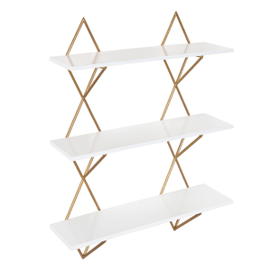 Estantes montados en la pared para decoración del hogar de metal, estantes de almacenamiento con Base de mármol de varios niveles, estante para dormitorio - Product Image 4