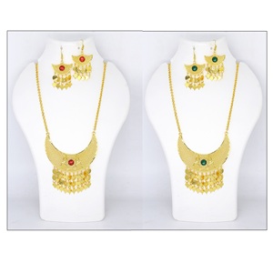 ชุดเครื่องประดับชุบทอง24K 18K หรูหราสำหรับผู้หญิงชุดเครื่องประดับชุบทองอาหรับดูไบ - Product Image 2