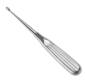 La mejor calidad, 170mm, 6,34 pulgadas, Fig 1, cureta de hueso quirúrgico, fuente de alimentación Manual de acero inoxidable reutilizable no estéril - Product Image 2