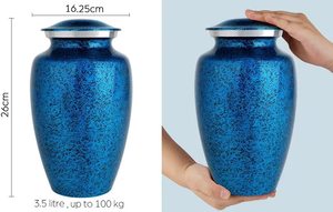 Urnes de crémation en aluminium vert de haute qualité pour cendres masculines et féminines Souvenirs de qualité de l'Inde pour les funérailles et les monuments commémoratifs par HHO - Product Image 5