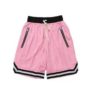 ¡Novedad de 2024! Pantalones cortos deportivos para hombre, pantalones cortos informales transpirables sólidos de malla con logotipo impreso personalizado para hombre - Product Image 5