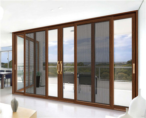 Moderno <span class=keywords><strong>4</strong></span> pannelli in lega di alluminio porte finestre Design semplice vetrino interno vetro silenzioso scorrevole per case e appartamenti - Product Image 2