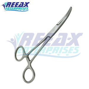 REEAX ENTERPRISES Pince chirurgicale en acier inoxydable 6.25 mâchoires incurvées Kelly Pince de verrouillage Base hémostatique Instruments chirurgicaux - Product Image 4