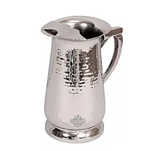 New Modern design Silver Finished Kitchen accessories metal Stainless steel hammered jug wholesaler supplier factory direct sale