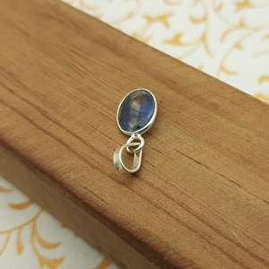 Kyanite Minimalist Gemstone <b>Necklace</b> 925 Sterling <b>Silver</b> <b>Handmade</b> Spiritual Healing Stone Pendant for Women Pendant Gift for Her - Product Image 5