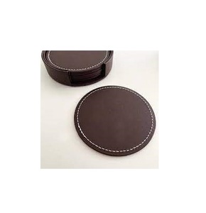 Table Hotel Drink Cup <b>Leather</b> Coaster Handmade 100% Natural <b>Leather</b> Coaster Best Quality New Design Classic Style Manufacture - Product Image 6