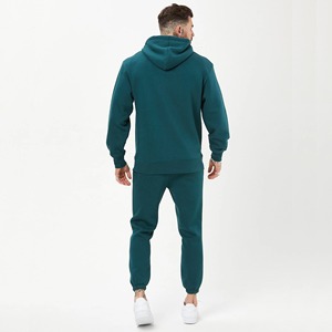 เสื้อฮู้ดกระดุมสำหรับผู้ชายทรงคร็อปแบบมีฮู้ดกระดุมหรูเนื้อผ้าฝ้ายถัก480 400ระดุมแน่นไร้ลวดลายน้ำหนักทำจากผ้าฝรั่งเศส - Product Image 4