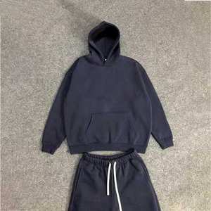 Sudadera con Capucha y Pantalones Deportivos de Algodón 100% de Alta Calidad para Hombre, Chándal Holgado para Hombre - Product Image 2