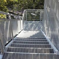 Grille en acier galvanisé à chaud, panneau de treillis soudé par pressage pour la construction industrielle