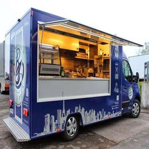 Remorque alimentaire mobile propre, camion de restauration mobile, chariot à hot-dogs avec grill et friteuse à vendre - Product Image 1