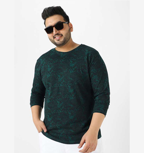 <b>Men's</b> T-Shirts 100% Bamboo Fiber Long Sleeve Slim Fit Vintage <b>Animal</b> Print Anti-Wrinkle High Quality Export Goods Bangladesh - Product Image 4