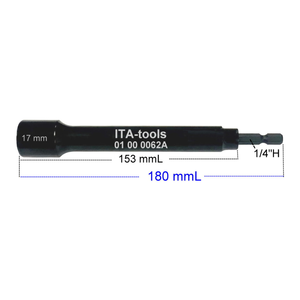 ODM OEM 1/4" H X 180mm L X <b>17mm</b> Deep Hole <b>Socket</b>-DIY Grade ITA-Tools - Product Image 3