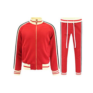 Custom Logo <b>Mens</b> Unisex <b>Velour</b> Jogger <b>Tracksuits</b> Set Embroidered Slim Fit Zip up Cargo <b>Tracksuit</b> - Product Image 1