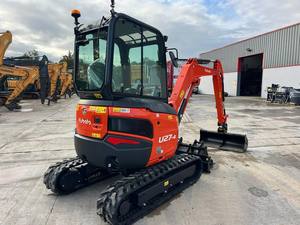 Mini-excavatrice sur chenilles U27-4 d'occasion de bonne qualité, neuve, 2 tonnes, hydraulique, compacte, rouge, garantie 2 ans, haute efficacité - Product Image 4