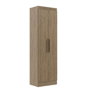 Armario de Estilo Moderno NUEVO QUARTZO de 2 Puertas / Zapatero, Mueble para Dormitorio, Aglomerado de Madera, Color Madera, Diseño Brasileño, Cerámica - Product Image 1