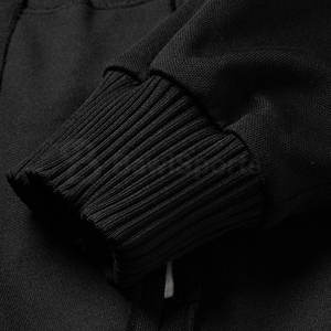 Chaqueta de satén ligera con estampado de logotipo personalizado para hombre con puños acanalados para la temporada de invierno - Product Image 3