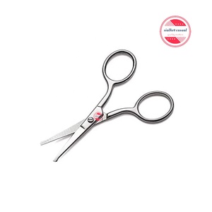 Ciseaux à pointe ronde supérieure 3.5 pouces en acier inoxydable, cuticules, pédicure, ongles, sourcils, cils, nez, nez - Product Image 3