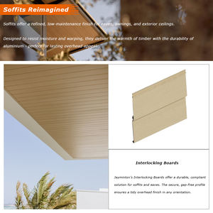 Jayminton Factory Aluminium Soffits Faszie sehen aus wie Holz Externe Outdoor Laibung Deckenplatte - Product Image 4