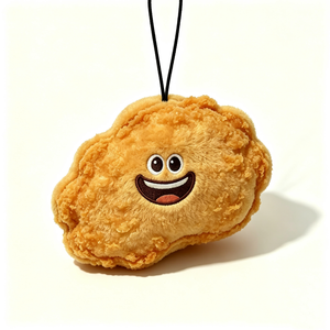 Pochette en peluche personnalisée en forme de poulet frit, porte-monnaie en peluche en forme de poulet, rembourrage en coton PP, thème fast-food, Halloween, unisexe - Product Image 3