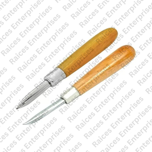 เครื่องมือซ่อมแซมเครื่องประดับแบบตรงและโค้งด้ามไม้ขูดแบบสามเหลี่ยม - Product Image 1