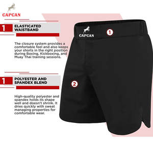 Stretch Design Lightweight Quick Dry Breathable MMA <b>Shorts</b> with <b>Long</b> Wear Comfort Premium Finish Flexible Handling Customizable - Product Image 3