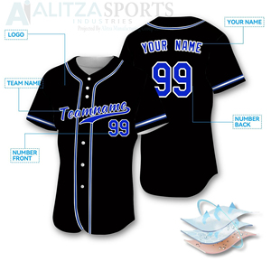 Camisetas de Béisbol y Sóftbol Sublimadas Personalizadas 2024, Tallas Grandes para Hombre y Mujer, Logotipo Personalizado, Protección UV, Secado Rápido, Precio al por Mayor - Product Image 2