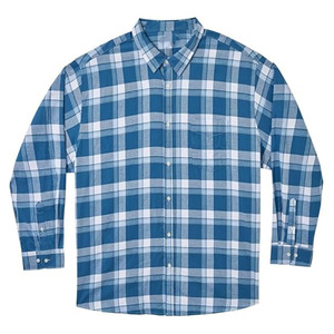 Meilleure vente Chemise en flanelle à manches longues pour hommes, boutonnée, tissu en soie et coton imprimé, tailles hautes, respirante - Product Image 1