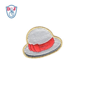 Insignias Bordadas Personalizadas Adhesivas Populares, Emblema de Tela Brillante con Purpurina, Juego de Pegatinas Bordadas para Proveedores de Moda - Product Image 5