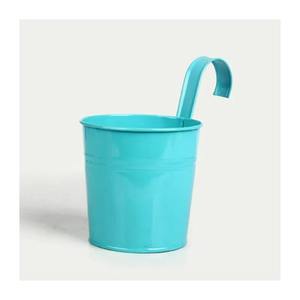 Las macetas de metal con mango color azul cielo son perfectas para plantas de interior de diferentes colores uso decoración del hogar - Product Image 1