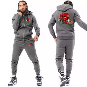 Sudaderas con capucha con estampado personalizado, trajes de chándal con logotipo decorativo, chándal de chándal para correr - Product Image 1