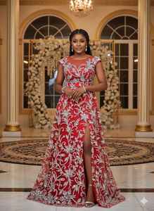 Robe en tissu de dentelle Ciel céleste, tenue nigériane luxueuse, travail de pierres de cristal, motif floral, robe de cérémonie, 100% polyester, noir - Product Image 4