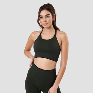 Sujetador deportivo de LICRA y algodón transpirable de talla grande para mujer con estampado de logotipo personalizado de alta calidad para Fitness, Yoga, gimnasio, estilo conjunto - Product Image 2
