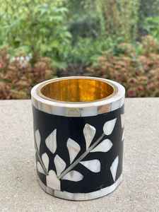 Venta al por mayor Concha incrustaciones redondas bakhoor conjunto en negro Venta caliente mubakhar conjunto - Product Image 2