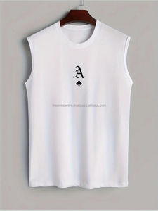 <b>Men's</b> Solid Tank Top for Fitness Workout Gym Clothing Stringer <b>Tanktop</b> Workout Undershirt Sleeveless Shirt - Product Image 6