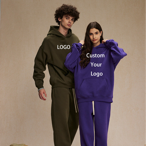 Vente chaude 350GSM poids lourd coton polaire surdimensionné goutte épaule sweats à capuche pour hommes LOGO personnalisé 3D bouffée lettre décontractée - Product Image 5