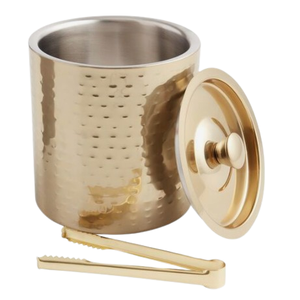 High Selling Gold Polished Wine Beer Cooler Stainless Steel Ice Bucket With Handle and Lid <b>Bar</b> <b>Accessories</b> Barware Supplies - Product Image 1