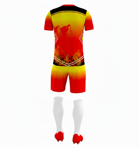 Uniformes de Fútbol de Poliéster Elástico en Cuatro Direcciones, Transpirables y Personalizables de Alta Calidad, Kits Ligeros para Equipos Masculinos, OEM Automatizado - Product Image 2