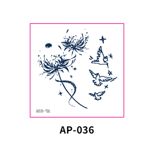 Jugo de hierbas sin agua Genipin Tamaño pequeño Tatuaje temporal Pegatina Tatuaje semipermanente de dos semanas - Product Image 3