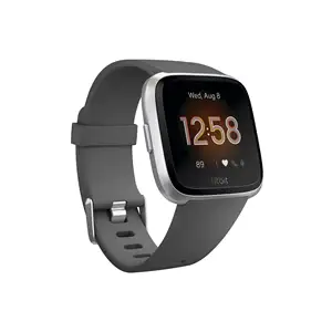 Smartwatch with GPS, Charcoal/Silver Aluminum, One Size S L Bands Included