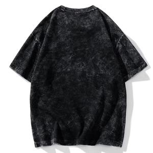 เสื้อยืดสำหรับผู้ชายผ้าฝ้ายระบายอากาศได้ดีใส่ได้ทั้งชายและหญิงเสื้อยืดผ้าฝ้าย100% ทรงหลวมใส่ซักได้สไตล์วินเทจฤดูร้อน - Product Image 2