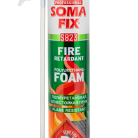 Mousse de polyuréthane à poignée ignifuge SOMAFIX B1 S823 750ml mousse PU résistante au feu pour les applications d'isolation et d'étanchéité