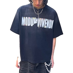 เสื้อยืดผู้ชายแบบสั่งตัดเสื้อยืดลำลองไซส์ใหญ่พิเศษผ้าฝ้าย100% พิมพ์โลโก้สไตล์ฮิปฮอปไซส์ใหญ่พิเศษ - Product Image 2