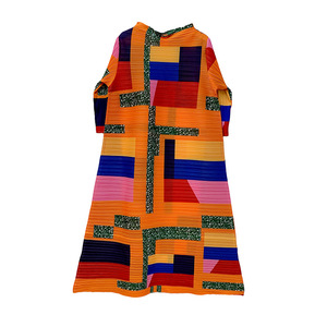 Abito plissettato Miyake con eleganza di alta qualità stampato abiti eleganti da donna taglie forti - Product Image 5