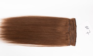 ผมสี #7คลิปในชุดผมต่อสีผมอินเดียผู้ขายผมยาวสีเต็มรูปแบบจากอินเดีย - Product Image 2