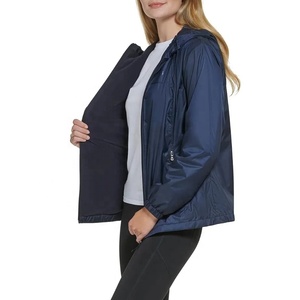 Veste coupe-vent pour femme avec impression de logo personnalisé, imperméable, 100% polyester, fermeture éclair, taille plus, vêtements d'extérieur pour l'hiver - Product Image 5