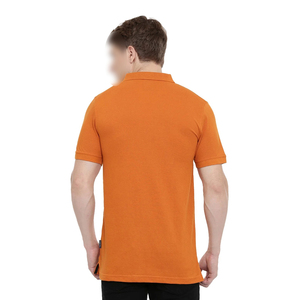 Comfortable Wholesale Price Newest Design Men <b>Orange</b> Color Half Button <b>Polo</b> <b>Shirt</b> For Men Casual Wear - Product Image 5