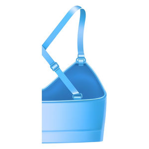 Soutien-gorge de sport pour femme à col en U, écologique, à maintien élevé, bretelles réglables, coussinets amovibles, séchage rapide, respirant, en spandex/nylon - Product Image 5